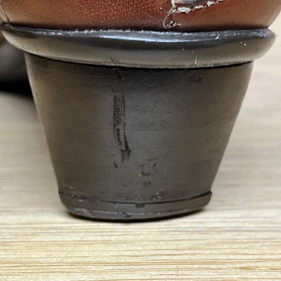 Pikolinos Pumps Women Size 7 US, 37 EU Shoes Brown Leather Stitch Heels Round - Picture 10 of 10